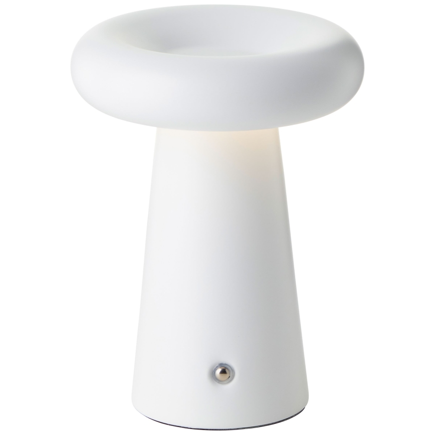 Brilliant - LED Prigušiva dodirna vanjska stona lampa MUFFIN LED/3W/5V USB IP44 bela