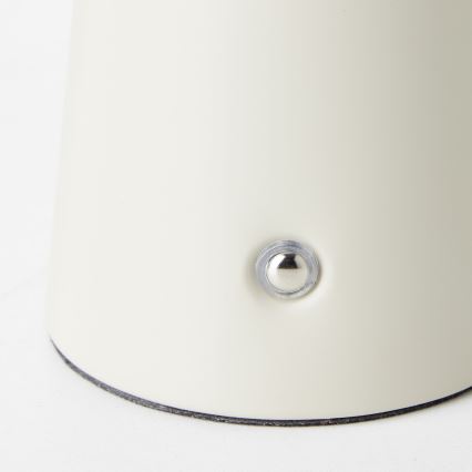 Brilliant - LED Prigušiva stona lampa na dodir MUFFIN LED/3W/5V USB IP44 kremasta