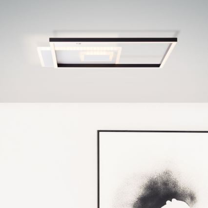 Brilliant - LED Prigušiva plafonjera IORGO LED/40W/230V 3000K 43,5x43,5 cm bela/crno