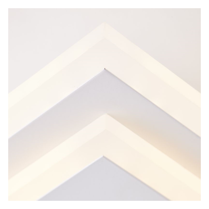 Brilliant - LED Prigušiva plafonjera IORGO LED/40W/230V 3000K 43,5x43,5 cm bela/crno