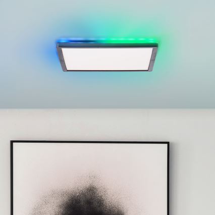 Brilliant - LED RGBW Prigušiva plafonjera SALTERY LED/20W/230V 3000-6500 + Daljinski upravljač
