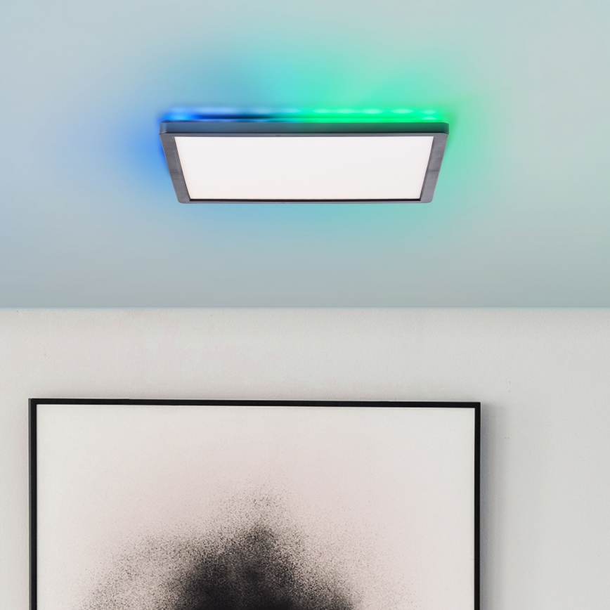 Brilliant - LED RGBW Prigušiva plafonjera SALTERY LED/20W/230V 3000-6500 + Daljinski upravljač