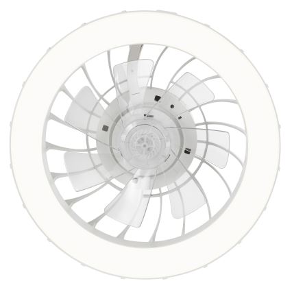Brilliant - LED RGBW prigušiva stropni ventilator sa svetlom FANORA LED/30W/230V 2700-6500K prečnik 46 cm bela + daljinski upravljač