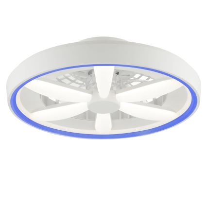 Brilliant - LED RGBW Prigušivi stropni ventilator sa svetlom GAIANO LED/48W/230V 2700-6500K bela + Daljinski upravljač