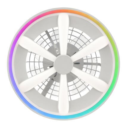 Brilliant - LED RGBW Prigušivi stropni ventilator sa svetlom GAIANO LED/48W/230V 2700-6500K bela + Daljinski upravljač