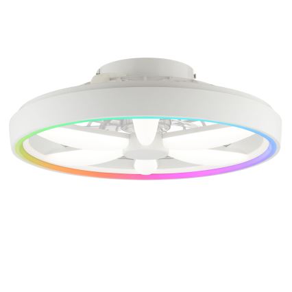 Brilliant - LED RGBW Prigušivi stropni ventilator sa svetlom GAIANO LED/48W/230V 2700-6500K bela + Daljinski upravljač