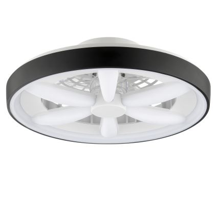 Brilliant - LED RGBW Prigušivi stropni ventilator sa svetlom GAIANO LED/48W/230V 2700-6500K crno + Daljinski upravljač