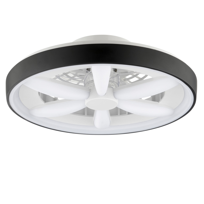 Brilliant - LED RGBW Prigušivi stropni ventilator sa svetlom GAIANO LED/48W/230V 2700-6500K crno + Daljinski upravljač