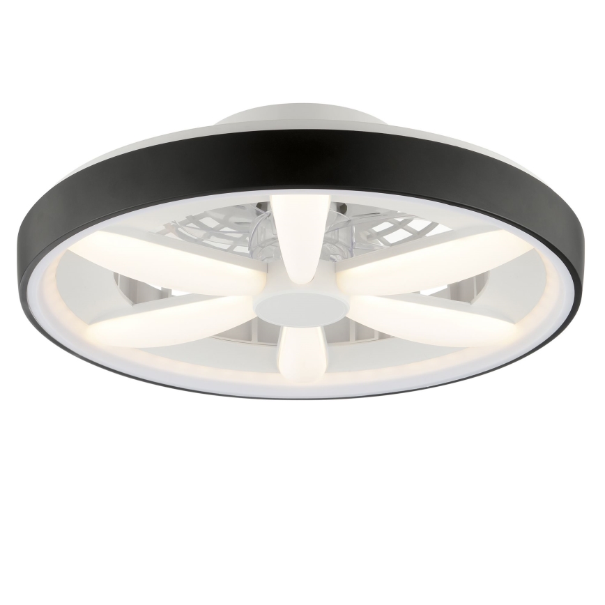 Brilliant - LED RGBW Prigušivi stropni ventilator sa svetlom GAIANO LED/48W/230V 2700-6500K crno + Daljinski upravljač