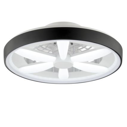 Brilliant - LED RGBW Prigušivi stropni ventilator sa svetlom GAIANO LED/48W/230V 2700-6500K crno + Daljinski upravljač