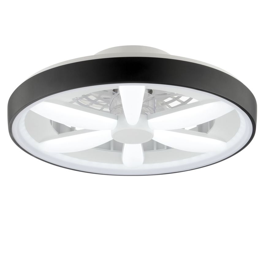 Brilliant - LED RGBW Prigušivi stropni ventilator sa svetlom GAIANO LED/48W/230V 2700-6500K crno + Daljinski upravljač