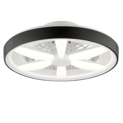 Brilliant - LED RGBW Prigušivi stropni ventilator sa svetlom GAIANO LED/48W/230V 2700-6500K crno + Daljinski upravljač