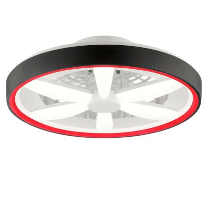 Brilliant - LED RGBW Prigušivi stropni ventilator sa svetlom GAIANO LED/48W/230V 2700-6500K crno + Daljinski upravljač