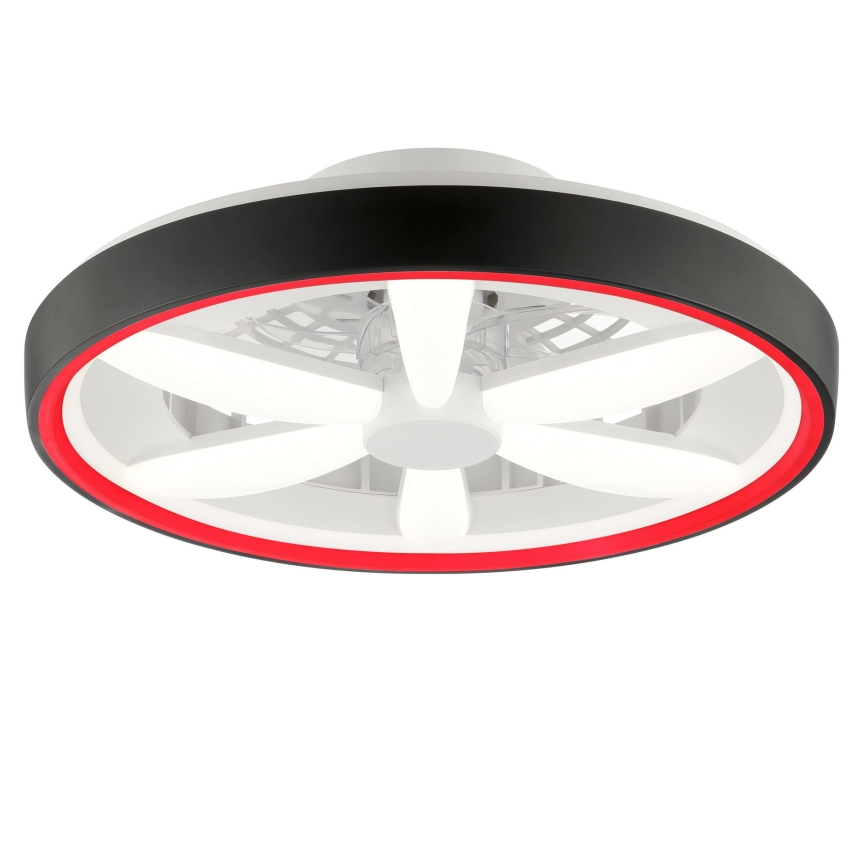 Brilliant - LED RGBW Prigušivi stropni ventilator sa svetlom GAIANO LED/48W/230V 2700-6500K crno + Daljinski upravljač