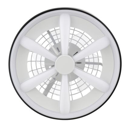 Brilliant - LED RGBW Prigušivi stropni ventilator sa svetlom GAIANO LED/48W/230V 2700-6500K crno + Daljinski upravljač