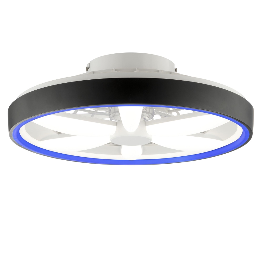 Brilliant - LED RGBW Prigušivi stropni ventilator sa svetlom GAIANO LED/48W/230V 2700-6500K crno + Daljinski upravljač