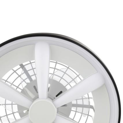 Brilliant - LED RGBW Prigušivi stropni ventilator sa svetlom GAIANO LED/48W/230V 2700-6500K crno + Daljinski upravljač
