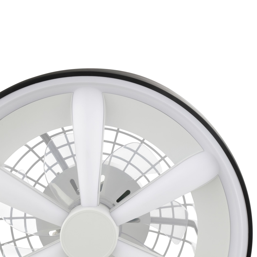 Brilliant - LED RGBW Prigušivi stropni ventilator sa svetlom GAIANO LED/48W/230V 2700-6500K crno + Daljinski upravljač