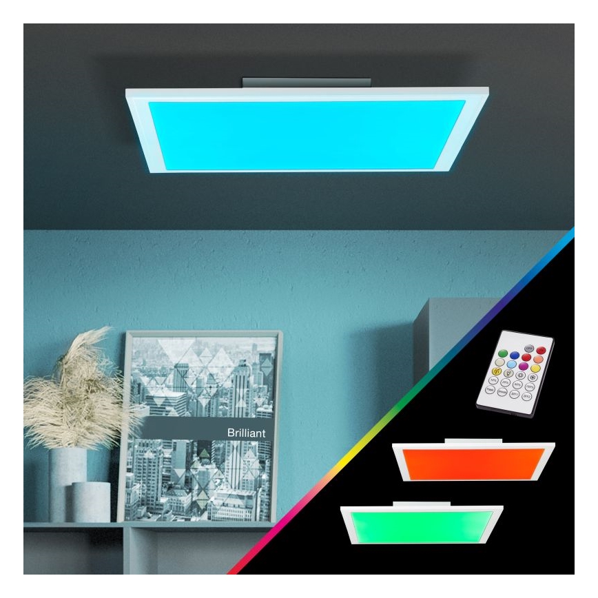 Brilliant - LED RGBW Prigušiva plafonjera ABIE LED/24W/230V 2700-6500K + Daljinski upravljač