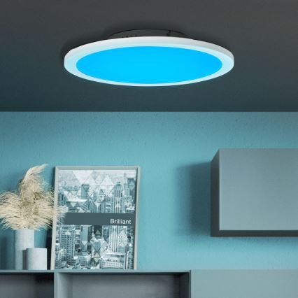 Brilliant - LED RGBW Prigušiva plafonjera ABIE LED/24W/230V 2700-6500K + Daljinski upravljač