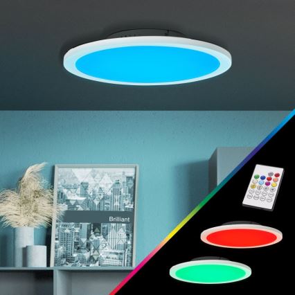 Brilliant - LED RGBW Prigušiva plafonjera ABIE LED/24W/230V 2700-6500K + Daljinski upravljač