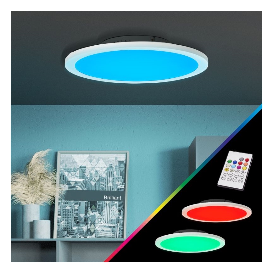 Brilliant - LED RGBW Prigušiva plafonjera ABIE LED/24W/230V 2700-6500K + Daljinski upravljač