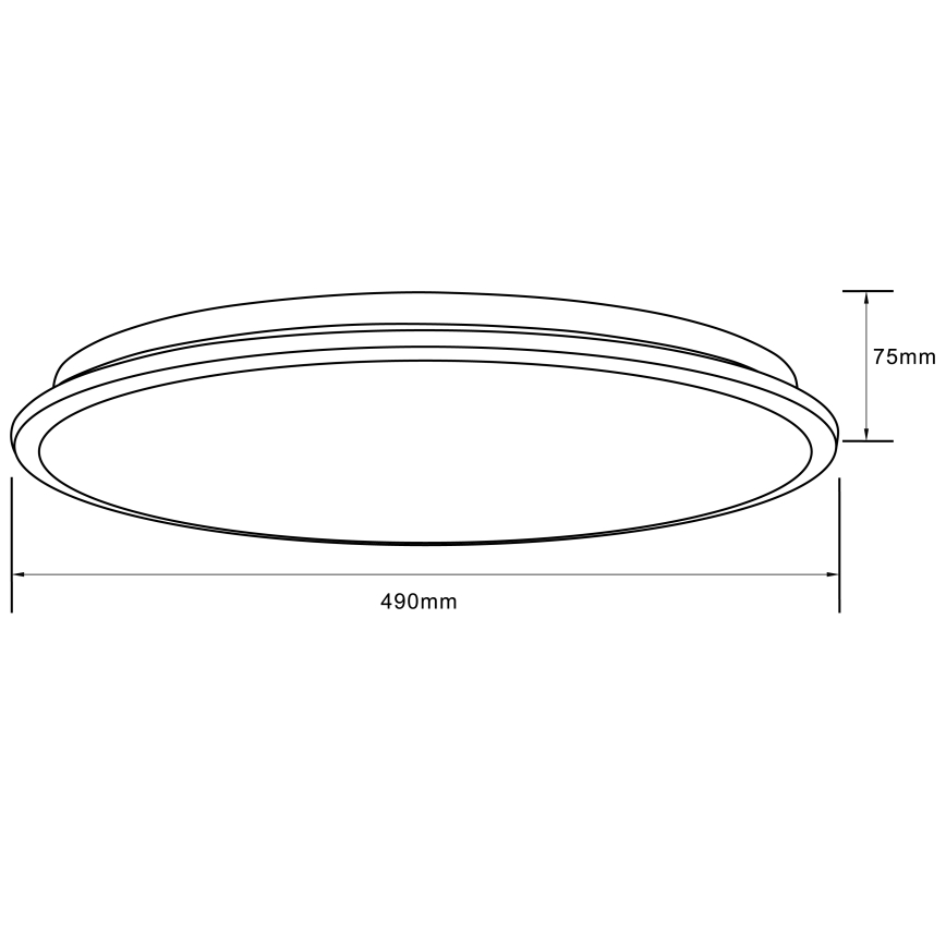 Brilliant - LED RGBW Prigušiva plafonjera HEIDA LED/30W/230V 3000-6500K + Daljinski upravljač