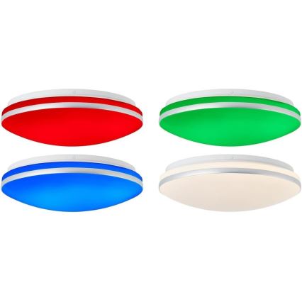 Brilliant - LED RGBW Prigušiva plafonjera MIDWAY LED/14W/230V 3100-6500K Wi-Fi Tuya + Daljinski upravljač