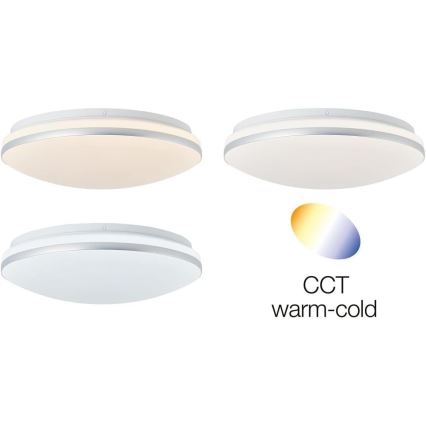Brilliant - LED RGBW Prigušiva plafonjera MIDWAY LED/14W/230V 3100-6500K Wi-Fi Tuya + Daljinski upravljač