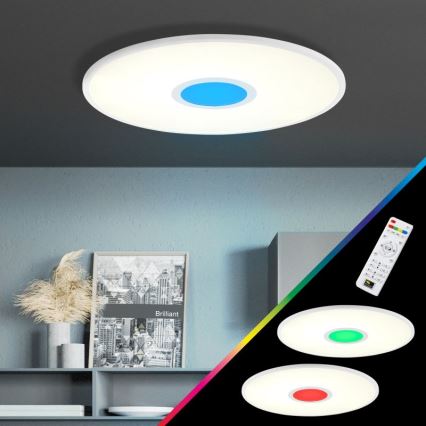 Brilliant - LED RGBW Prigušiva plafonjera ODELLA LED/24W/230V 2700-6500K + Daljinski upravljač