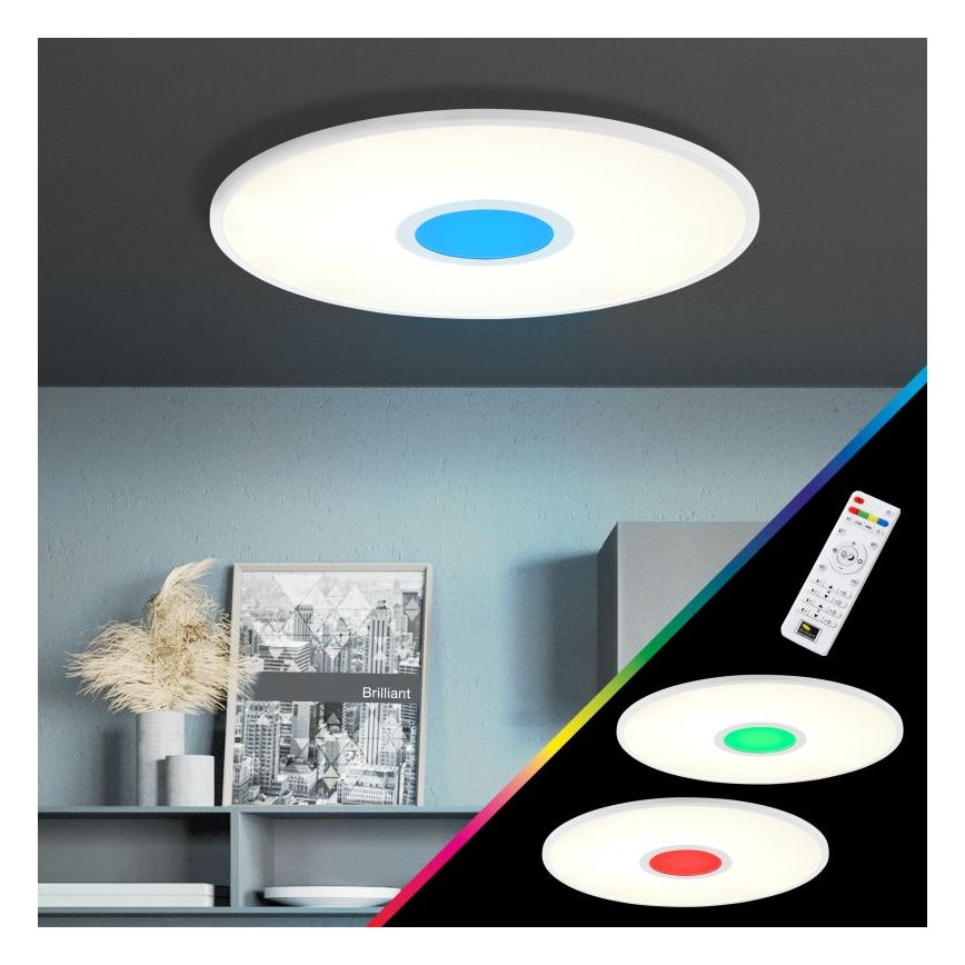 Brilliant - LED RGBW Prigušiva plafonjera ODELLA LED/24W/230V 2700-6500K + Daljinski upravljač