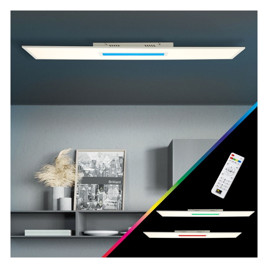 Brilliant - LED RGBW Prigušiva plafonjera ODELLA LED/37W/230V 2700-6500K + Daljinski upravljač