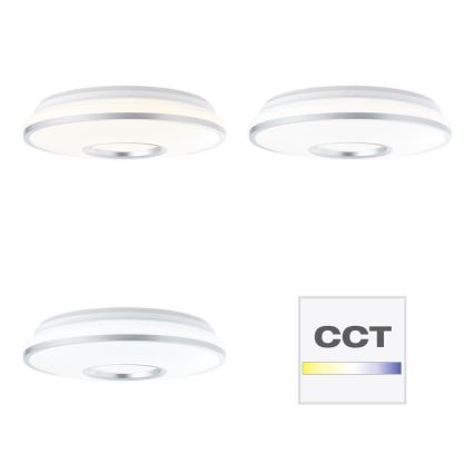 Brilliant - LED RGBW Prigušiva plafonjera VISITATION LED/24W/230V 3000-6500K + Daljinski upravljač