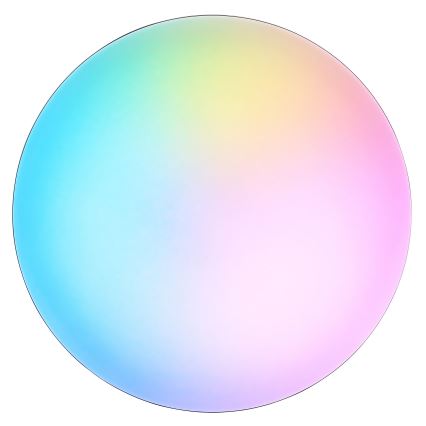 Brilliant - LED RGBW prigušiva plafonska svetiljka LIVIO LED/20W/230V 3000-6500K prečnik 38,5 cm crna + daljinski upravljač