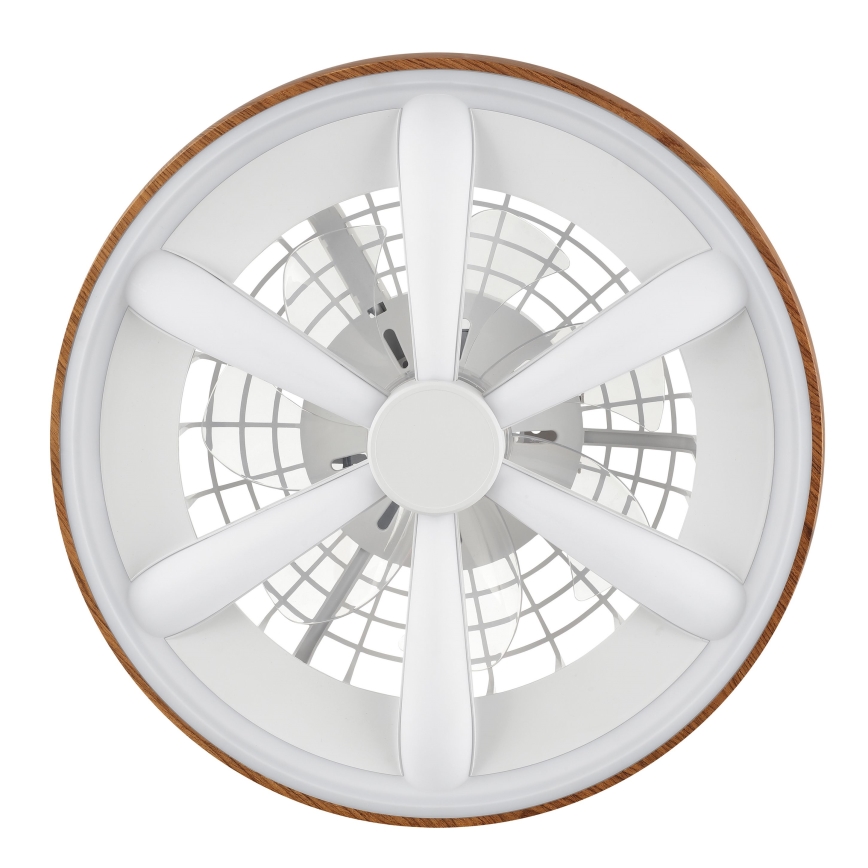 Brilliant - LED RGBW prigušiva plafonski ventilator GAIANO LED/24W/230V 2700-6500K prečnik 48 cm smeđa + daljinski upravljač