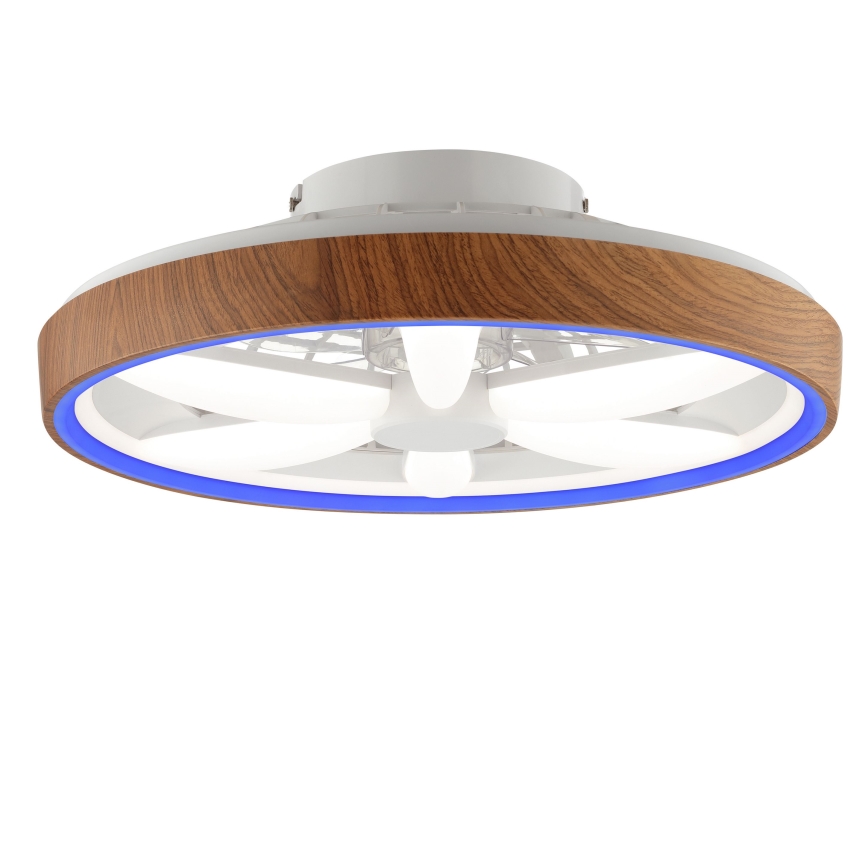 Brilliant - LED RGBW prigušiva plafonski ventilator GAIANO LED/24W/230V 2700-6500K prečnik 48 cm smeđa + daljinski upravljač