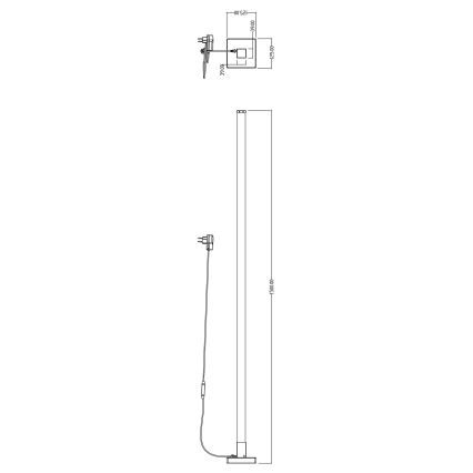 Brilliant - LED RGBW Prigušiva podna lampa NEELE LED/6,5W/230V crno + Daljinski upravljač