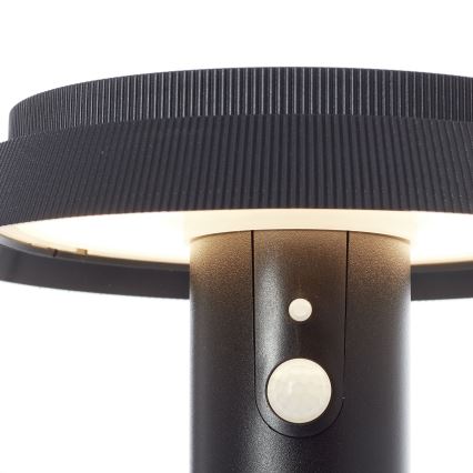 Brilliant - LED Solarna lampa sa senzorom ALVERO LED/4W/3,7V 70 cm IP44 crno