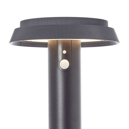 Brilliant - LED Solarna lampa sa senzorom ALVERO LED/4W/3,7V 70 cm IP44 crno