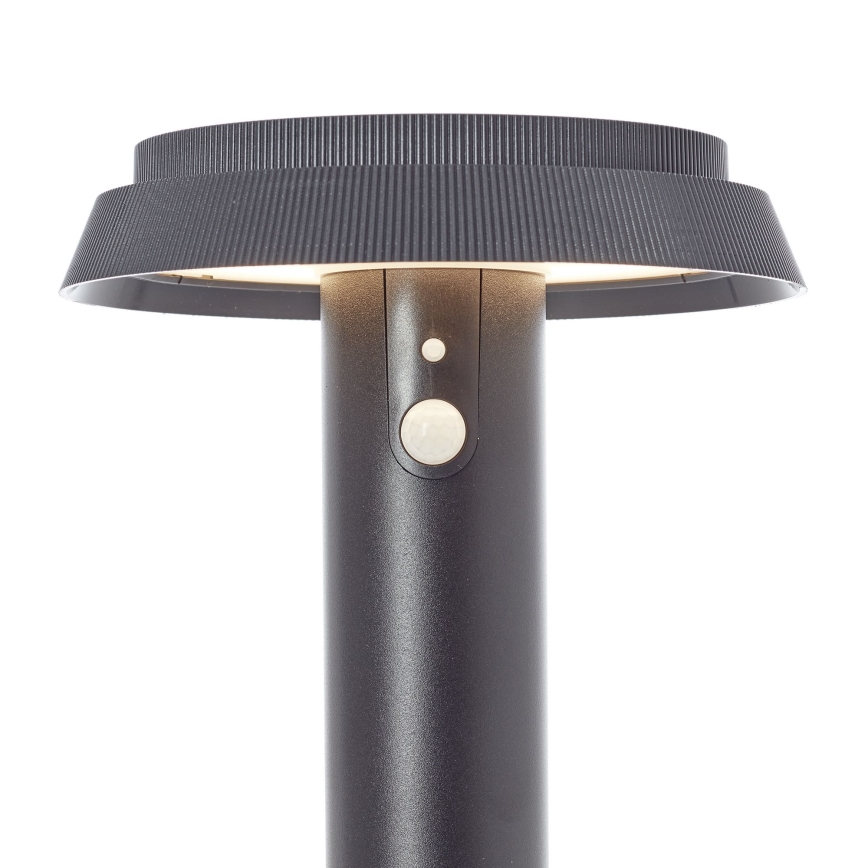 Brilliant - LED Solarna lampa sa senzorom ALVERO LED/4W/3,7V 70 cm IP44 crno