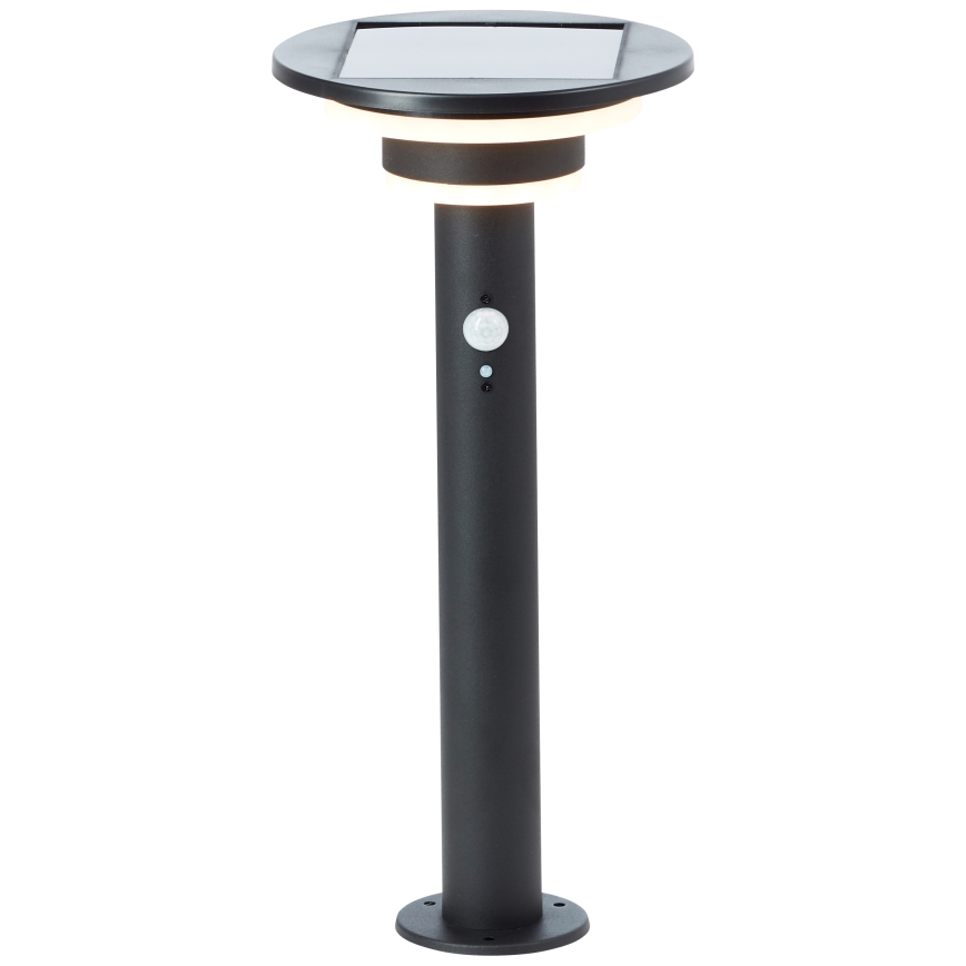 Brilliant - LED Solarna lampa sa senzorom GARVINA LED/3W/3,7V 45 cm IP44 crno