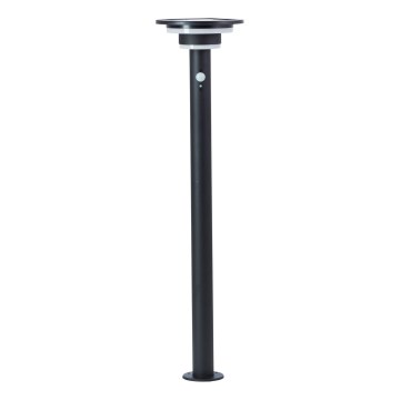 Brilliant - LED Solarna lampa sa senzorom GARVINA LED/3W/3,7V 85 cm IP44 crno
