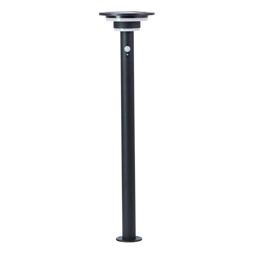 Brilliant - LED Solarna lampa sa senzorom GARVINA LED/3W/3,7V 85 cm IP44 crno
