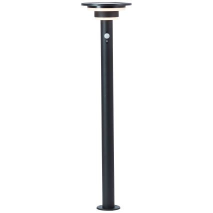 Brilliant - LED Solarna lampa sa senzorom GARVINA LED/3W/3,7V 85 cm IP44 crno