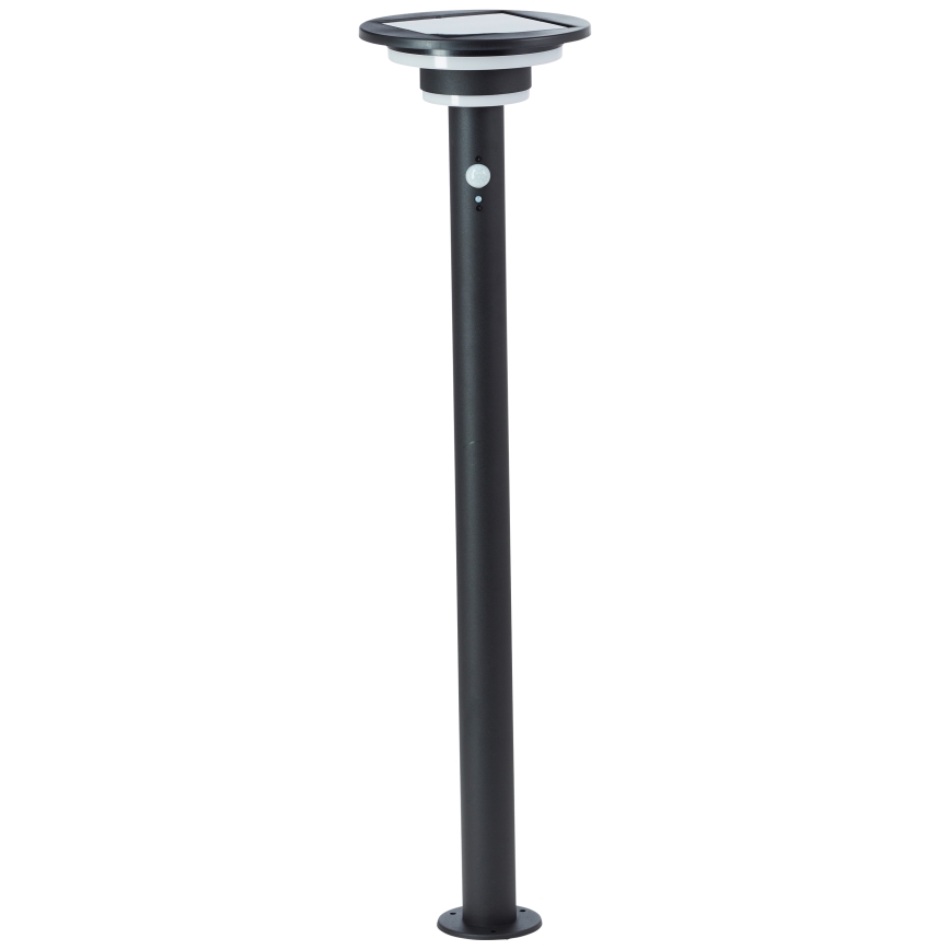 Brilliant - LED Solarna lampa sa senzorom GARVINA LED/3W/3,7V 85 cm IP44 crno