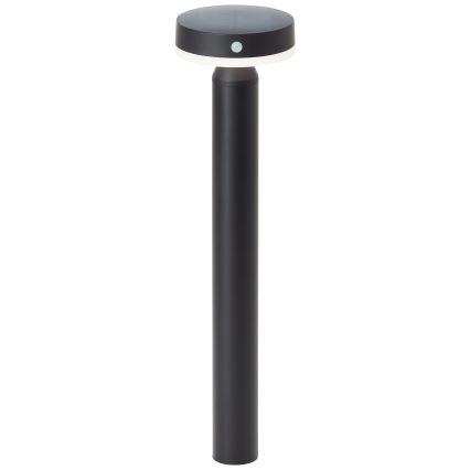 Brilliant - LED Solarna lampa sa senzorom MAGUA LED/4W/3,7V 2000 mAh 50,2 cm IP44 crno