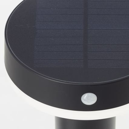 Brilliant - LED Solarna lampa sa senzorom MAGUA LED/4W/3,7V 2000 mAh 50,2 cm IP44 crno