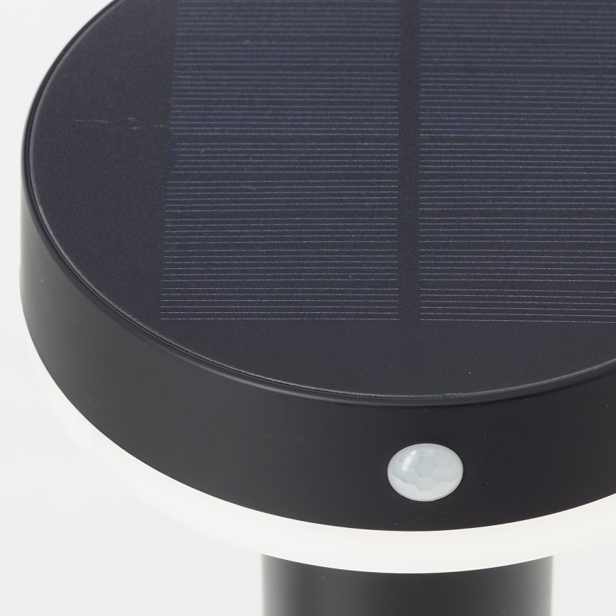 Brilliant - LED Solarna lampa sa senzorom MAGUA LED/4W/3,7V 2000 mAh 50,2 cm IP44 crno