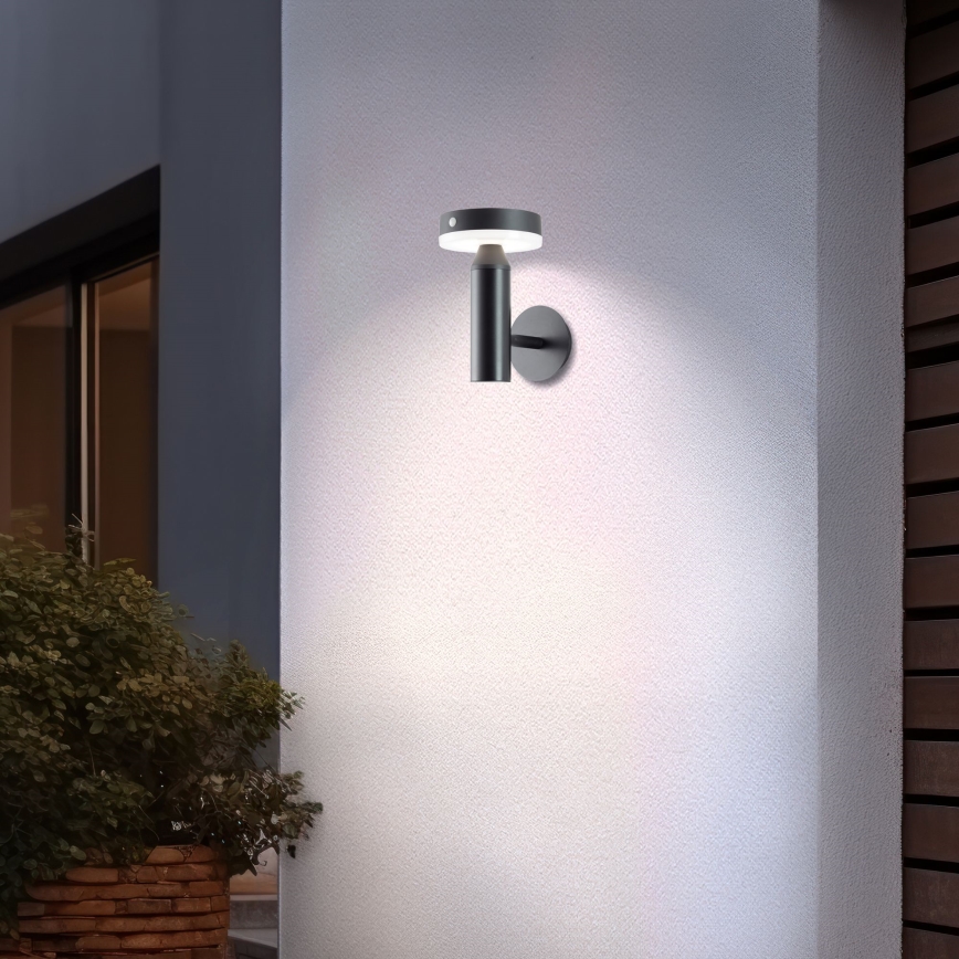 Brilliant - LED Solarna zidna lampa sa senzorom MAGUA LED/4W/3,7V 2000 mAh IP44