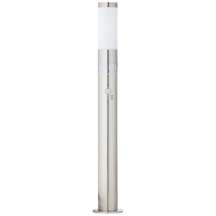 Brilliant - LED Spoljašnja lampa sa senzorom LEIGH LED/0,9W/230V + 1xE27/11W 80 cm IP44 sjajni krom